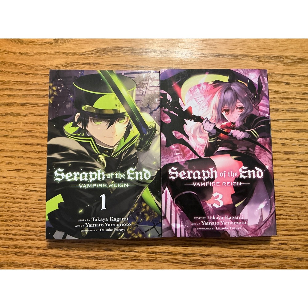 Seraph of the End Vampire Reign Manga Volumes 1 & 3 Takaya Kagami Viz Media Lot